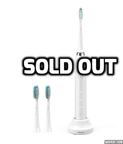 Electric toothbrush with 3 heads