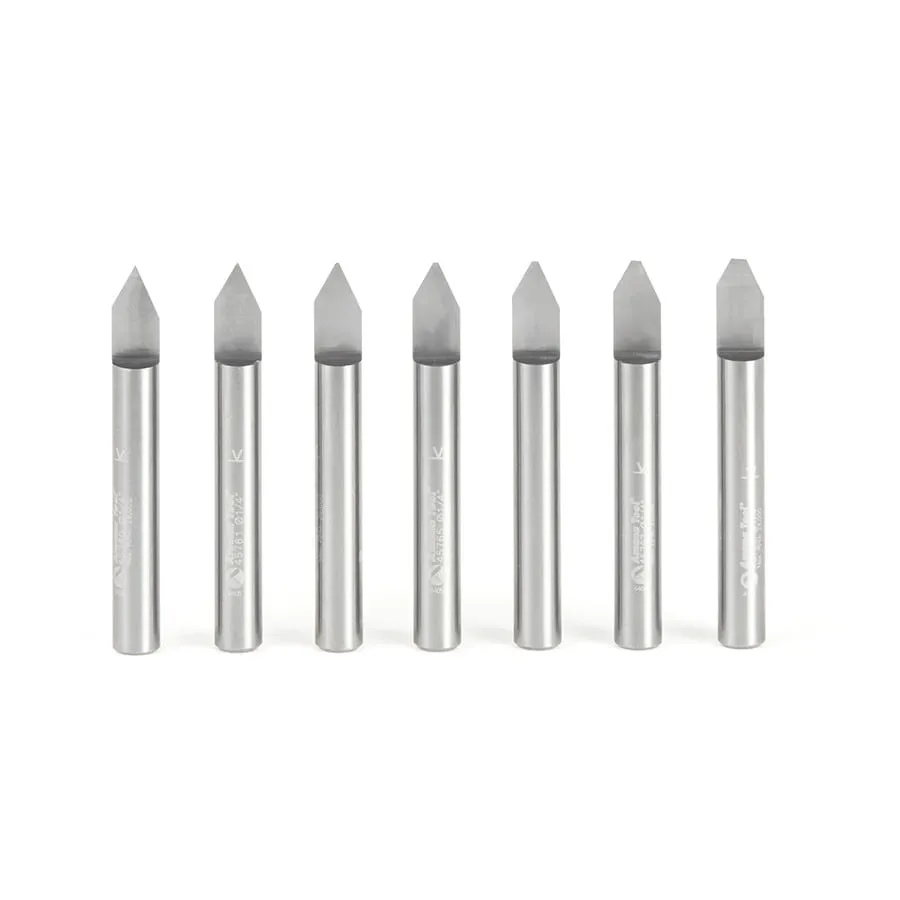 Engraving Router Bit | 60°7-Piece 1⁄4 Shank Set | 45769 | 738685696941