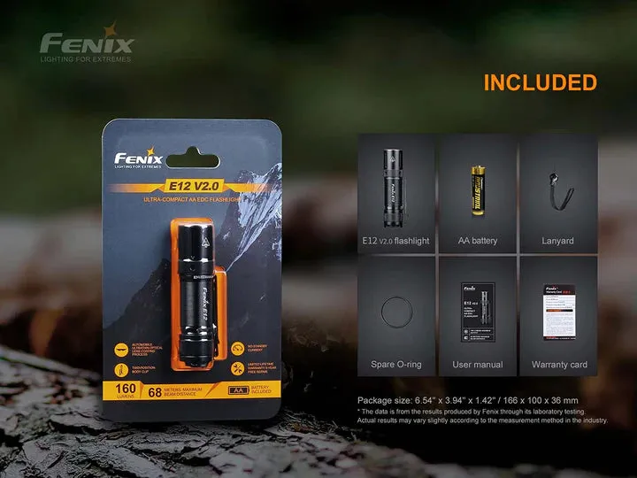 FENIX E12 V2.0 AA FLASHLIGHT