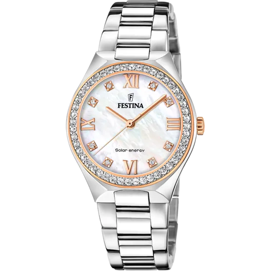 Festina Solar Energy Stainless Steel Analog (Solar Energy) Ladies Watch I Model F20658/1 Quartz Solar Movement