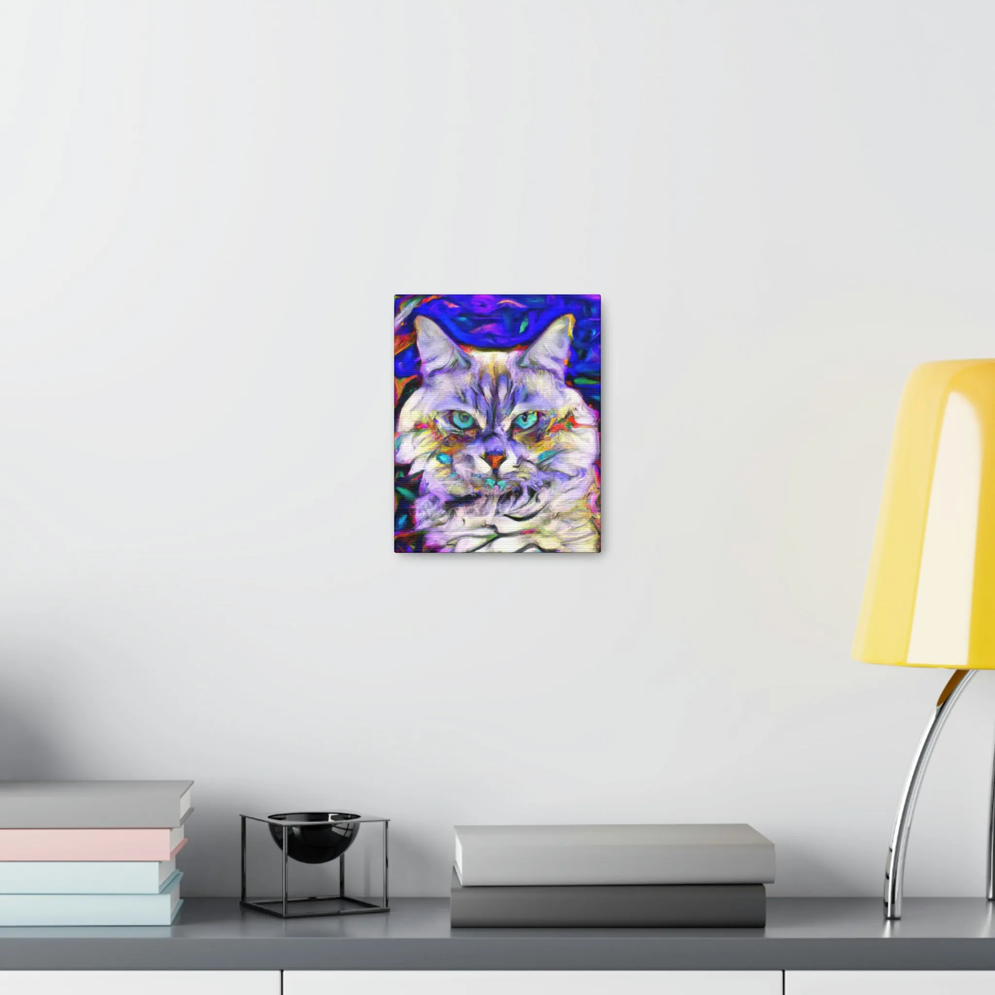 Floral Feline. - Canvas