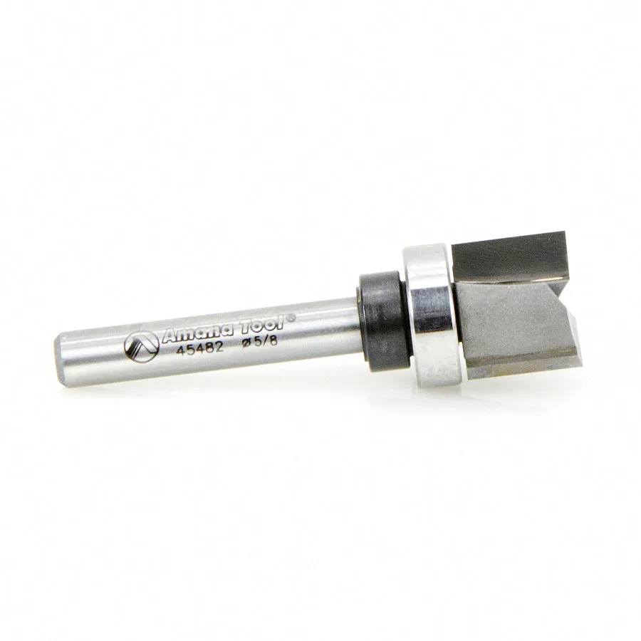 Flush Trim Plunge Router Bit | Various Dia x 1⁄2 x 1⁄4 Shank with Upper BB | 45482 | 738685945483