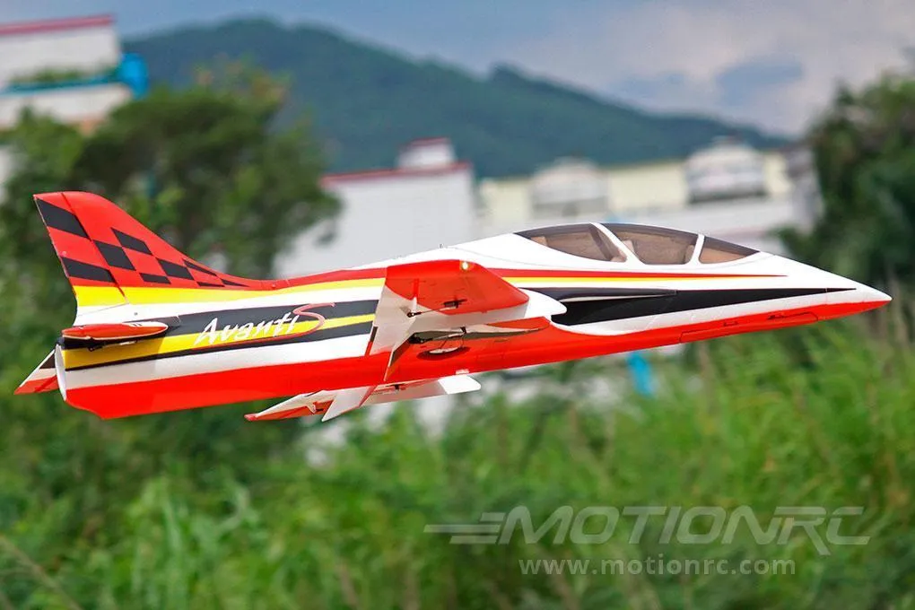 Freewing Avanti S Red High Performance 80mm EDF Ultimate Sport Jet - PNP