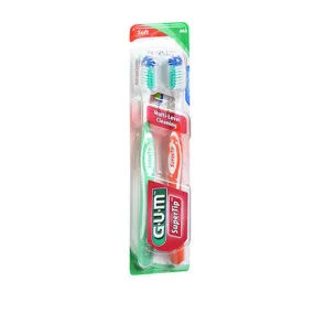 Gum Super Tip Toothbrushes Value Pack Soft Regular 2 each By Gum