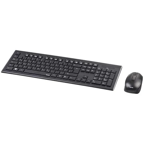 hama Keyboard & Mouse Set Cortino  wired - Black