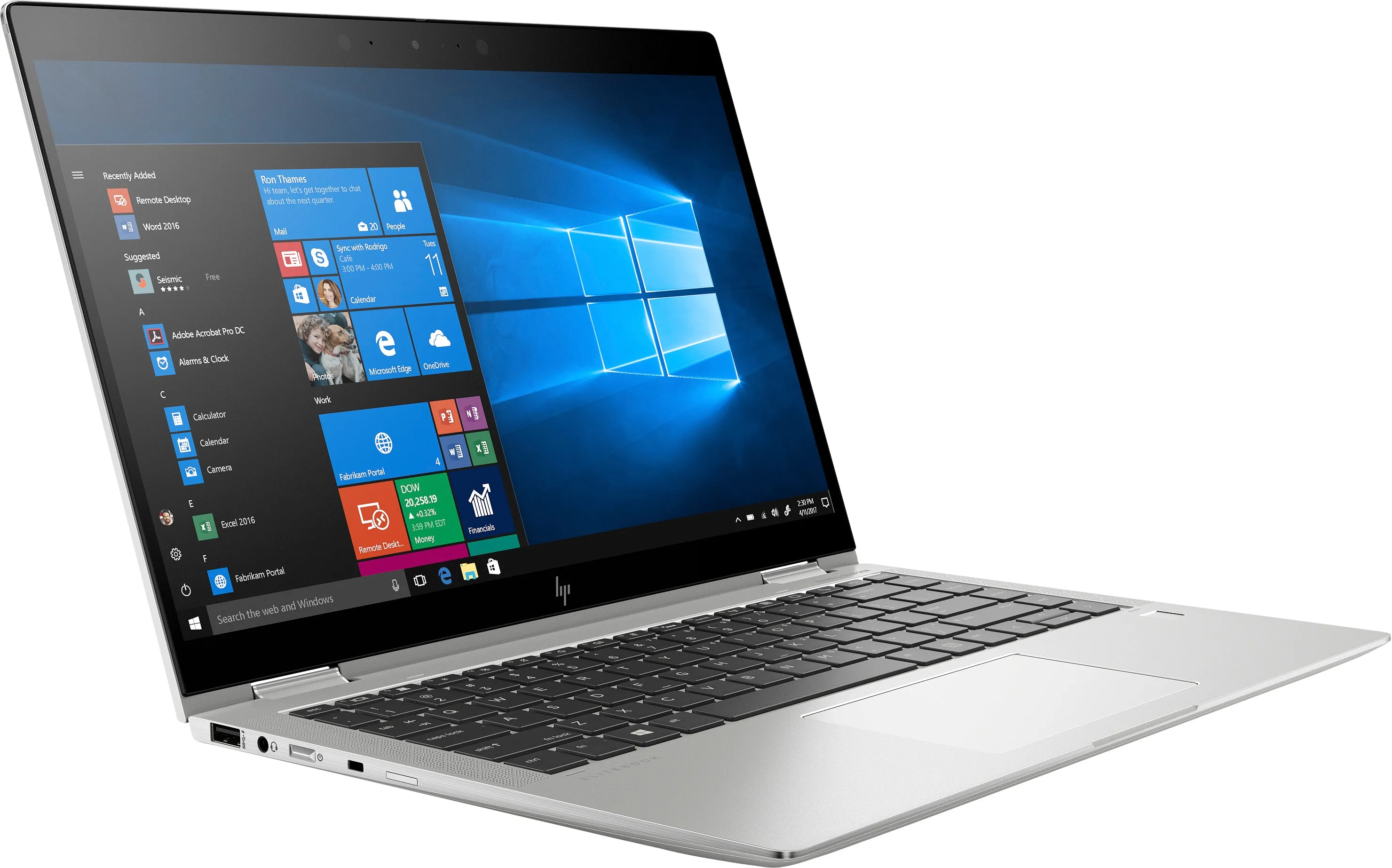 HP EliteBook X360 1040-G6 14" FHD (Touchscreen) Convertible Notebook PC, Intel Core i5-8265U, 1.60GHz, 8GB RAM, 128GB SSD, Windows 10 Pro 64-Bit - 7MB27UT#ABA