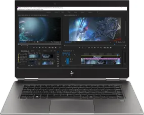 HP ZBook Studio X360 G5 15.6" FHD (Touchscreen) Convertible Mobile Workstation, Intel Xeon E-2176M, 2.70GHz, 16GB RAM, 512GB SSD, Windows 10 Pro 64-Bit - 4NL44UT#ABA