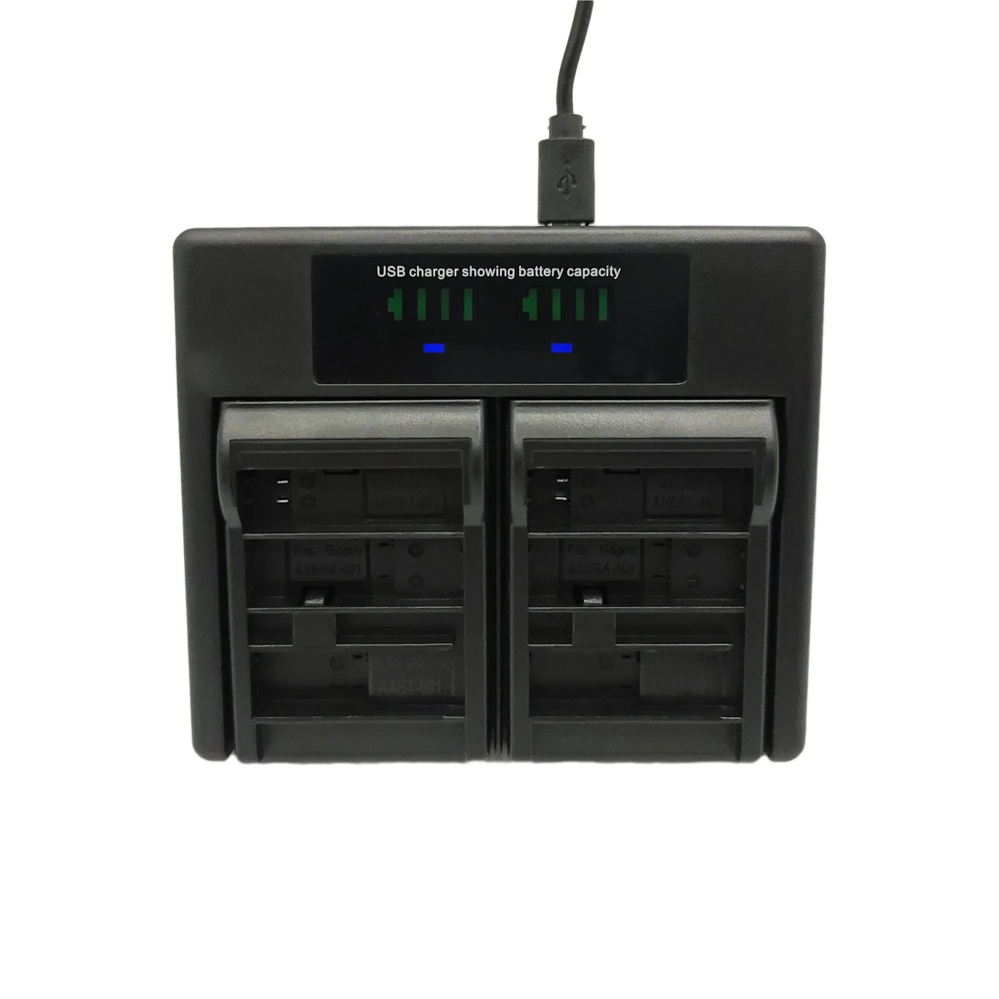 Hridz AHDBT-401 for GoPro Hero 4 Battery and Charger for BLACK or SILVER