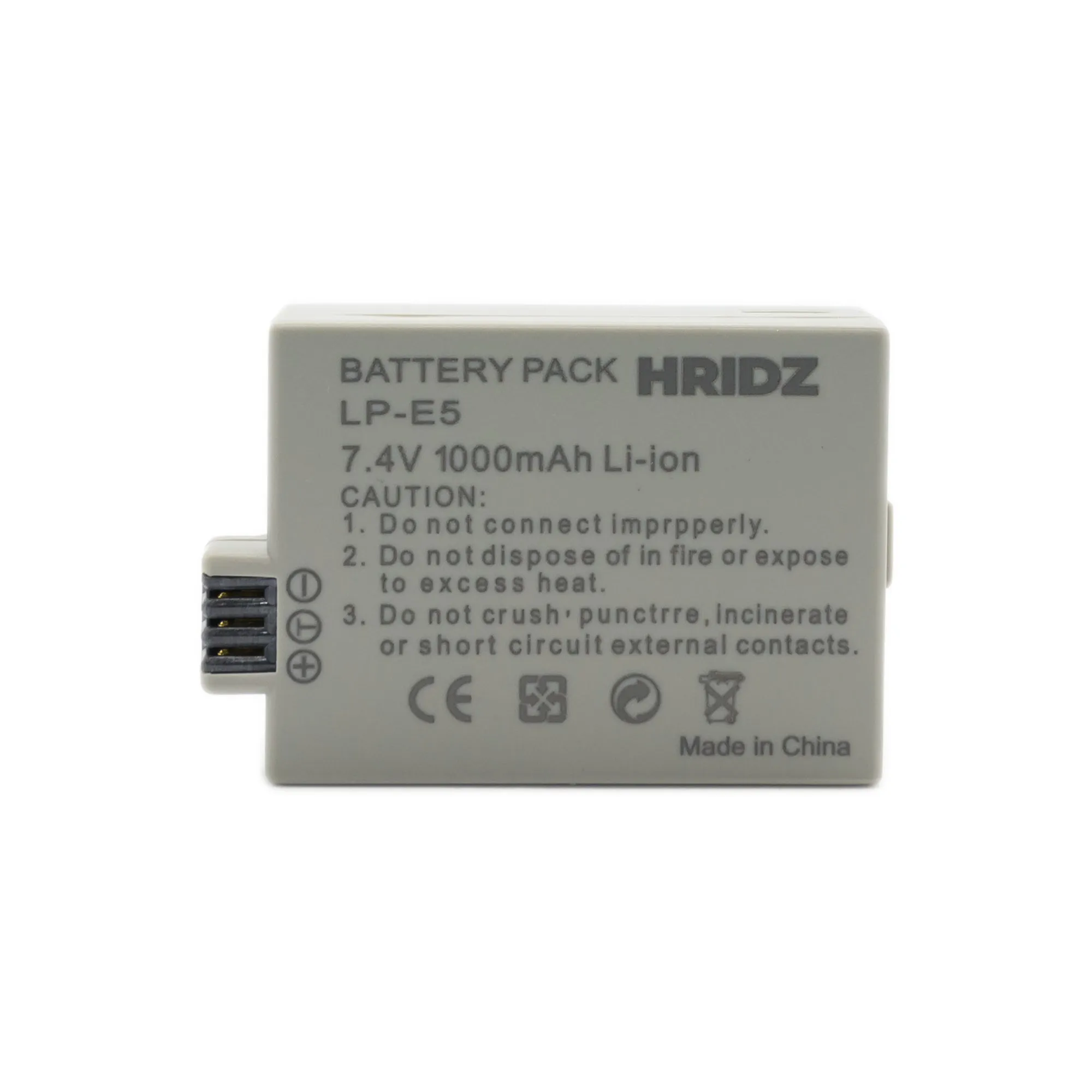 Hridz LP-E5 Battery for Canon EOS 450D 1000D 500D 450D Rebel Kiss Cameras