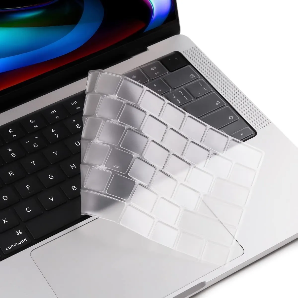 Keyboard Protector for MacBook Air 13.6", M3 (2024)/ M2 (2023-2022)- US Layout - Ash Black