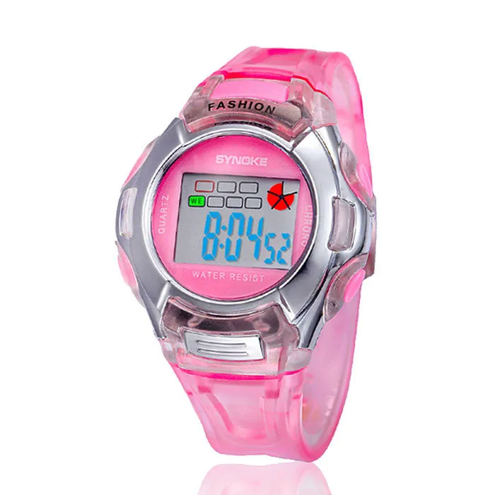 Kids Sports Digital LED Watches Wrist Watch Alarm Date Rubber Wrist