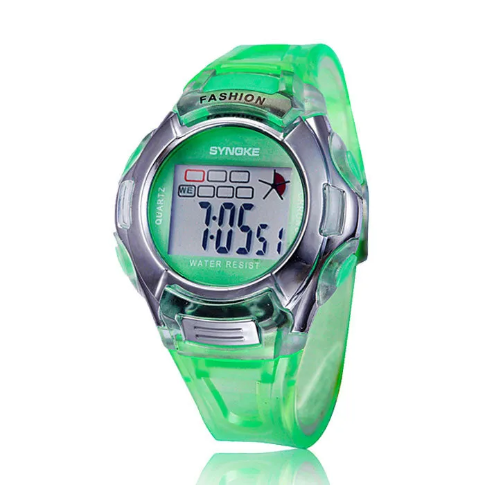 Kids Sports Digital LED Watches Wrist Watch Alarm Date Rubber Wrist