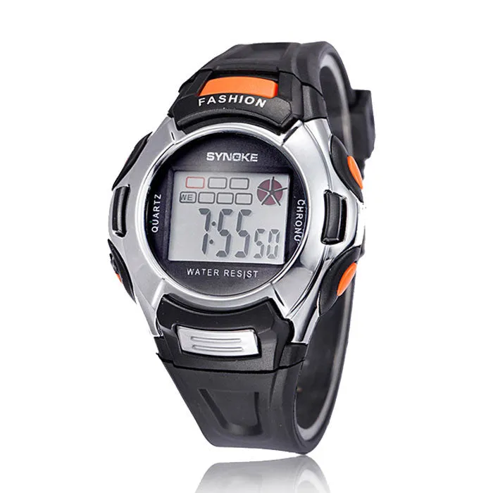 Kids Sports Digital LED Watches Wrist Watch Alarm Date Rubber Wrist