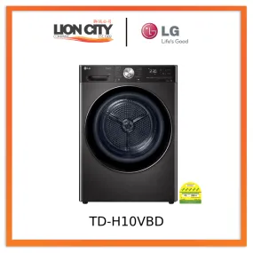 LG TD-H10VBD 10kg Dual Inverter Heat Pump Dryer in Black Steel