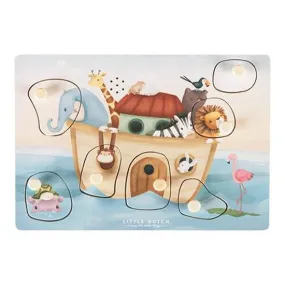 Little Dutch Wooden Sound Puzzle – Noah’s Ark