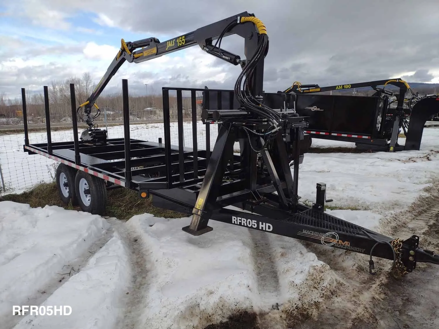 Machinerie AM Inc | "RFR" Series Road & Forestry Trailer | with coupler 2 5/16"/Goose Neck | GVWR  7700 lbs To 30000 lbs