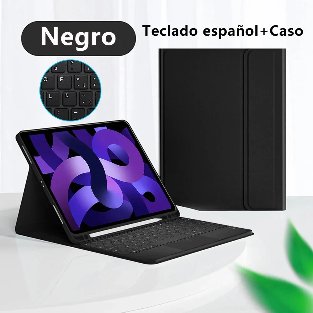 Magic Keyboard Case For iPad Pro 12 9 11 iPad 10th 10.9 9th 10.2 Generation Air 5 10.9 Mini 6 2022 Full Cover With Keyboard Case