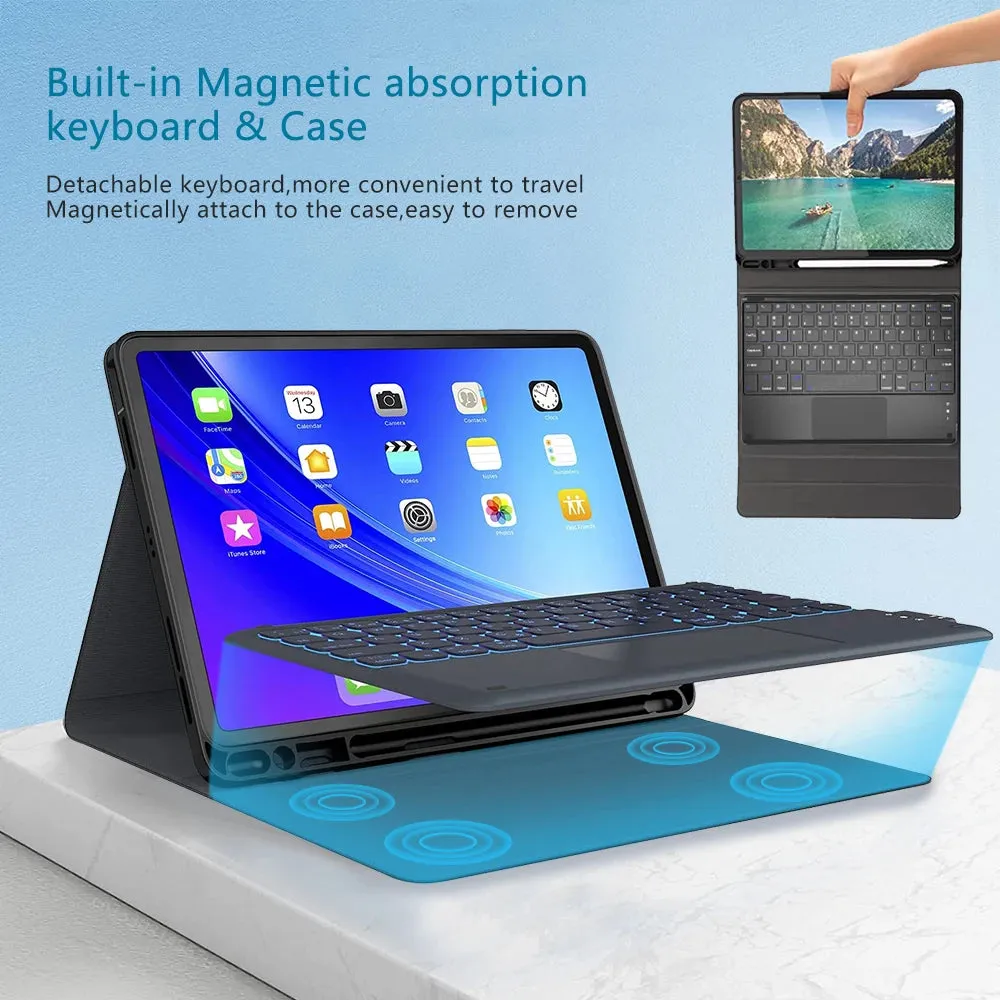 Magic Keyboard Case For iPad Pro 12 9 11 iPad 10th 10.9 9th 10.2 Generation Air 5 10.9 Mini 6 2022 Full Cover With Keyboard Case