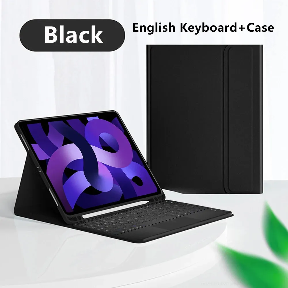 Magic Keyboard Case For iPad Pro 12 9 11 iPad 10th 10.9 9th 10.2 Generation Air 5 10.9 Mini 6 2022 Full Cover With Keyboard Case