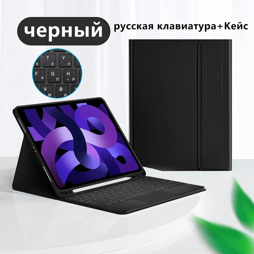 Magic Keyboard Case For iPad Pro 12 9 11 iPad 10th 10.9 9th 10.2 Generation Air 5 10.9 Mini 6 2022 Full Cover With Keyboard Case