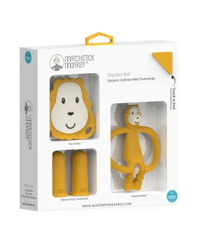 Matchstick Monkey Teething Starter Set - Ludo Lion