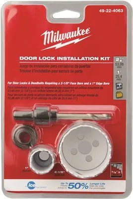 Milwaukee Door Lock Hole Saw Kit