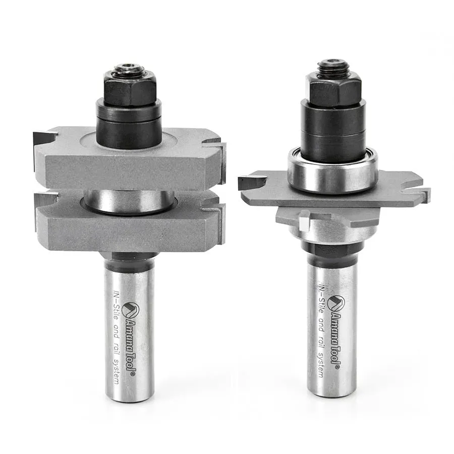 Mission Style Straight In-Stile & Rail Router Bit Set | 1 7⁄8 Dia x 13⁄64 to 1⁄2 x 1⁄2" Shank | 55439 | 738685554395