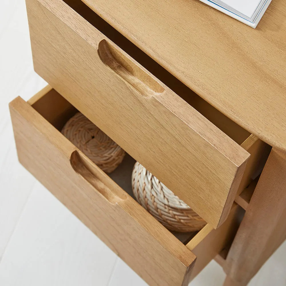 Norway Oak Wooden Bedside Table