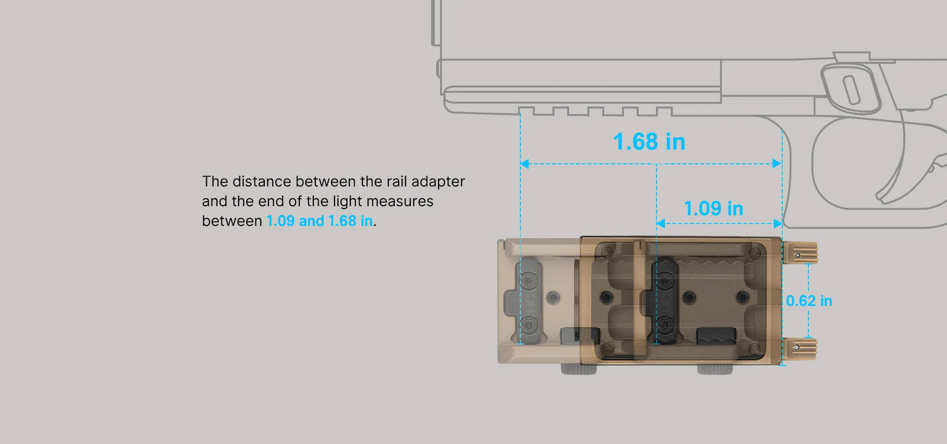 Olight PL-MINI 3 Valkyrie 600 Lumen Rechargeable Rail Mount Flashlight