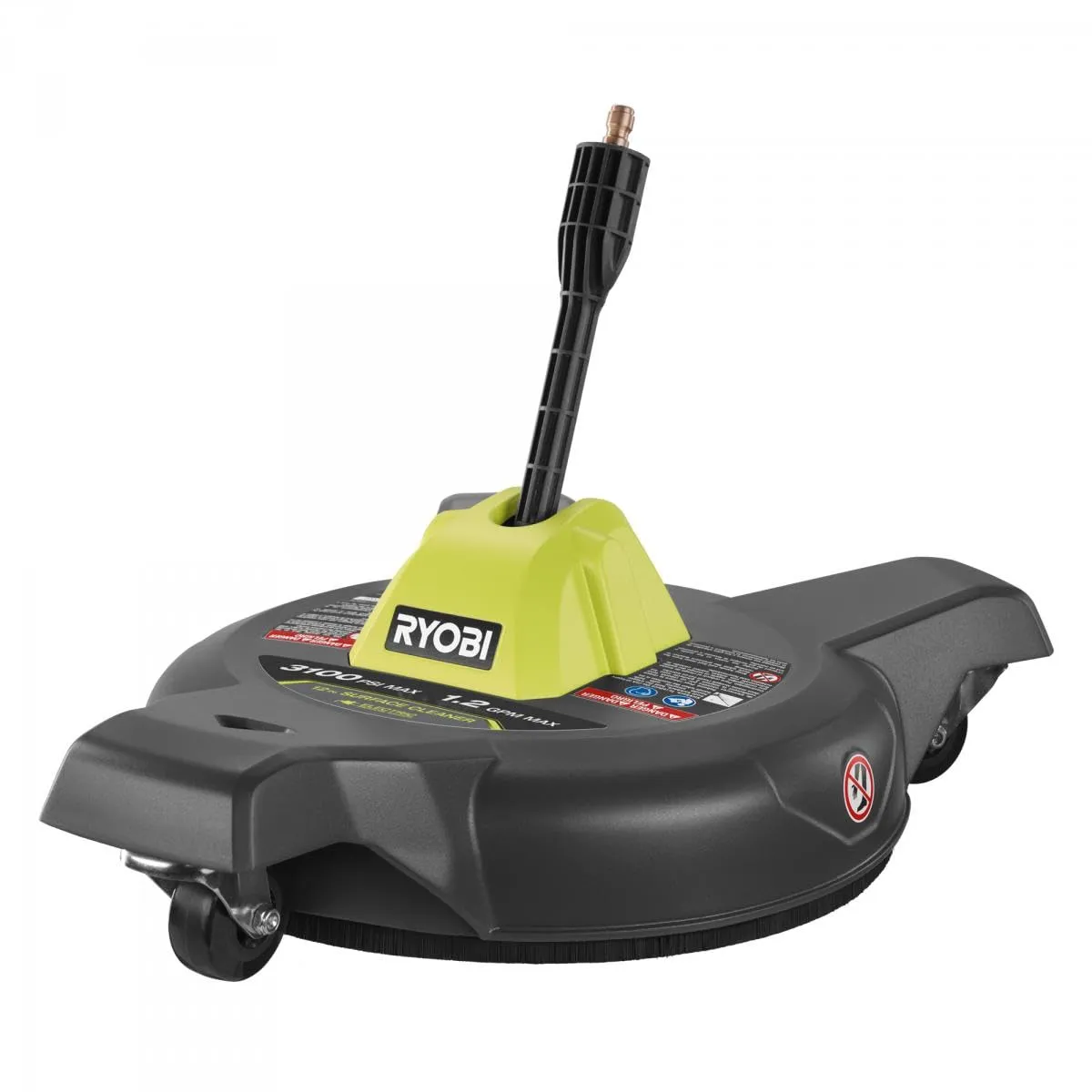 Open Box -  RYOBI 12 in. 3100 PSI Electric Pressure Washer Surface Cleaner with Caster Wheels