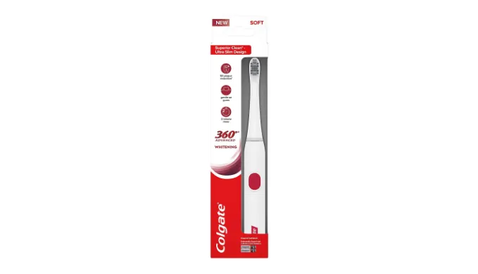 Pack of 3: Colgate 360° Advanced Whitening Sonic Electric Toothbrush, Soft (6 AAA Energizer Batteries Included) - Ships Quick!