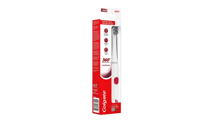 Pack of 3: Colgate 360° Advanced Whitening Sonic Electric Toothbrush, Soft (6 AAA Energizer Batteries Included) - Ships Quick!