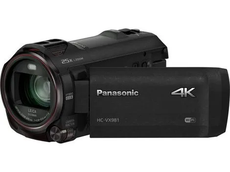 Panasonic HC-VX981K Ultra HD Camcorder with Wi-Fi Twin Camera and 4K Photo Features (Black)