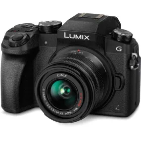 Panasonic Lumix G7 Mirrorless Camera with 14-42mm Lens (Black)