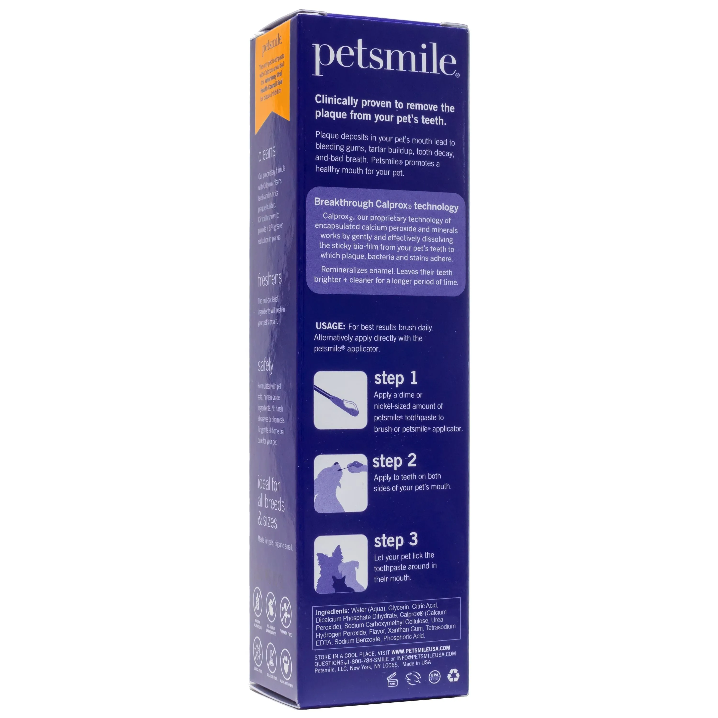 Petsmile Say Cheese Flavoured Professional Toothpaste for Dogs and Cats 4.2ox/119g