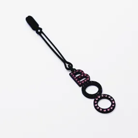 Pink and Black "BOO" Tweezer Clit Clamp. BDSM Sex Toy for Halloween or Gift for your "boo".