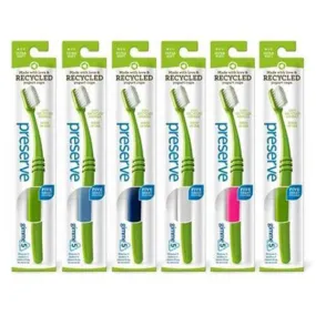 PRESERVE - Adult Ultra Soft Toothbrush with Mailer - 6 Brushes