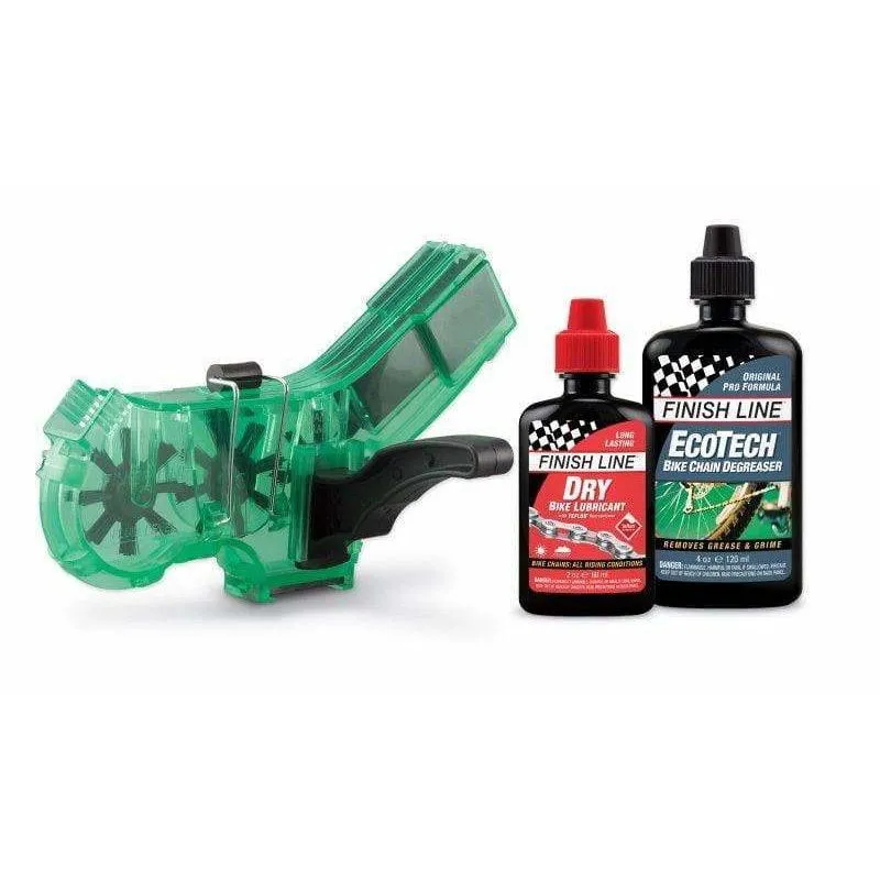 Pro Bike Chain Cleaner Kit w/ Dry Lube & Degreaser