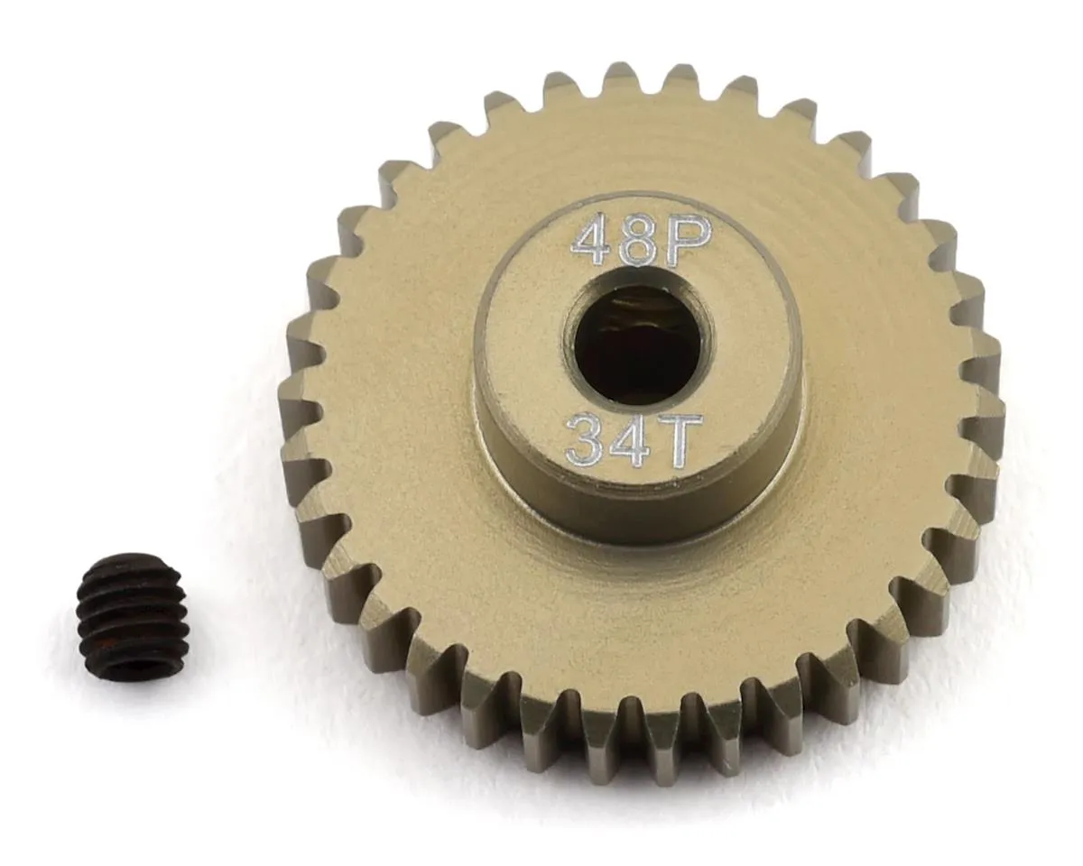 ProTek RC 48P Lightweight Hard Anodized Aluminum Pinion Gear (3.17mm Bore)