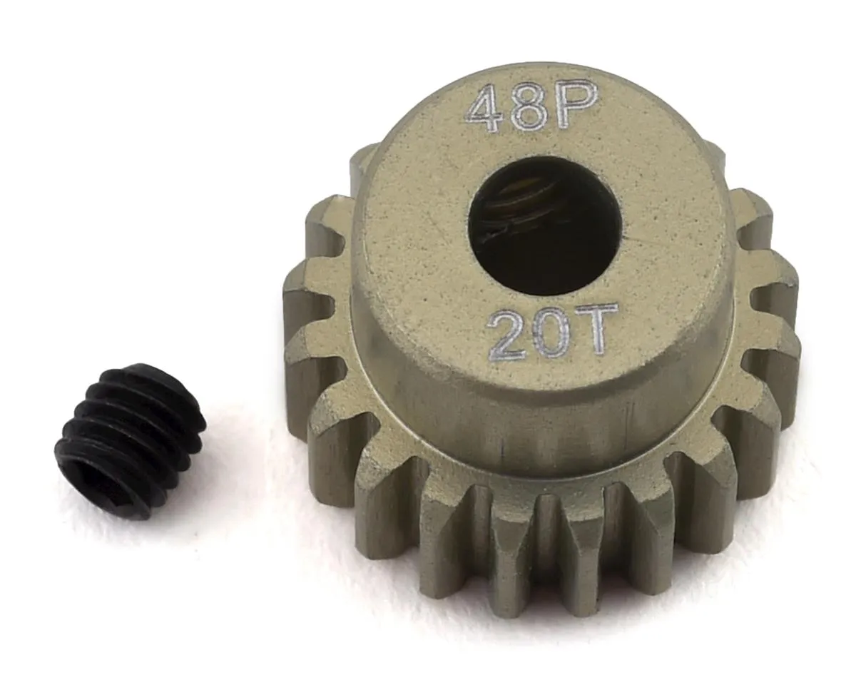 ProTek RC 48P Lightweight Hard Anodized Aluminum Pinion Gear (3.17mm Bore)