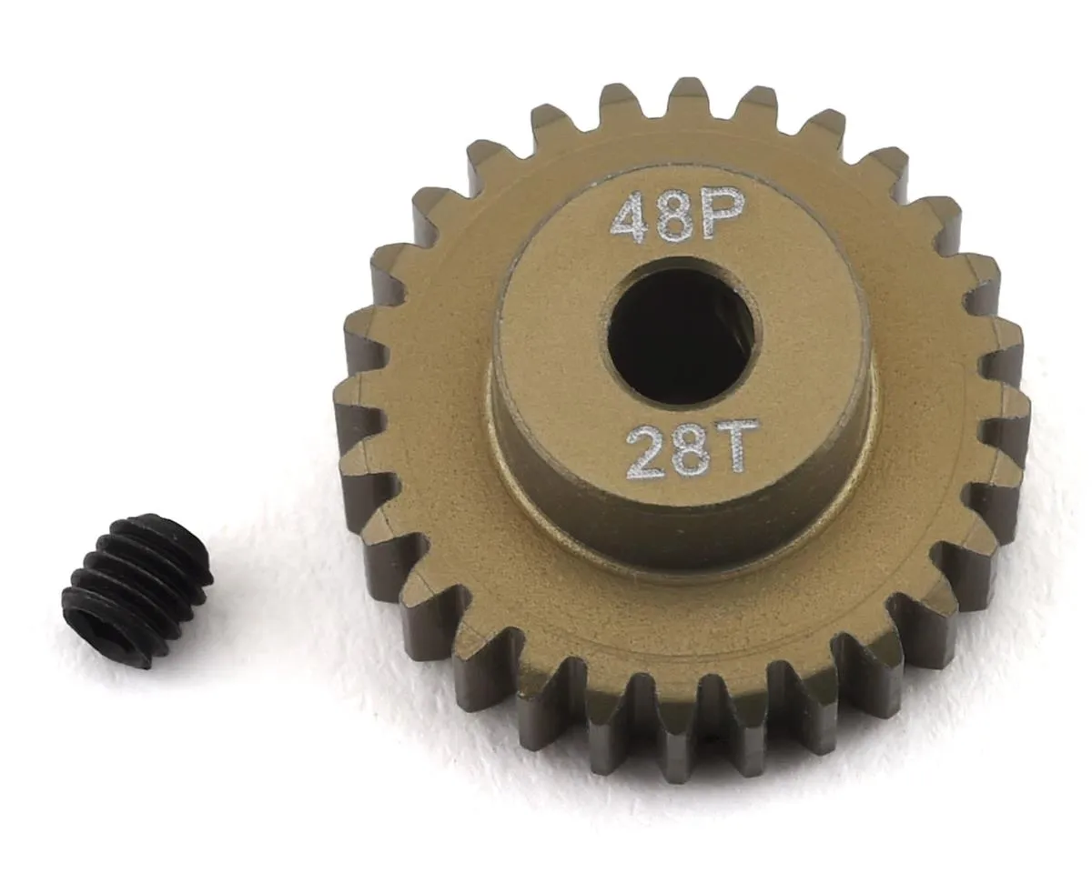 ProTek RC 48P Lightweight Hard Anodized Aluminum Pinion Gear (3.17mm Bore)