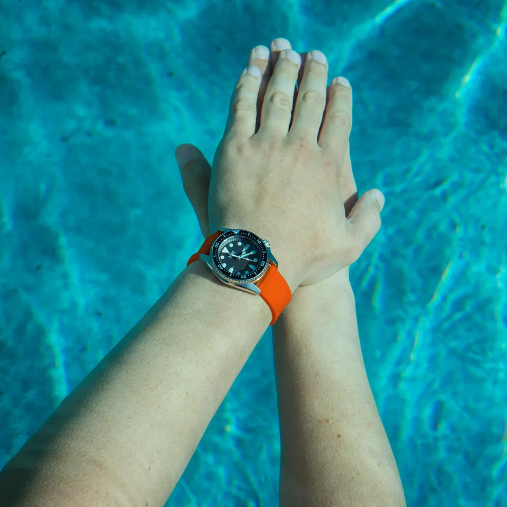 Quick Release Silicone Watch Band - Portland Orange