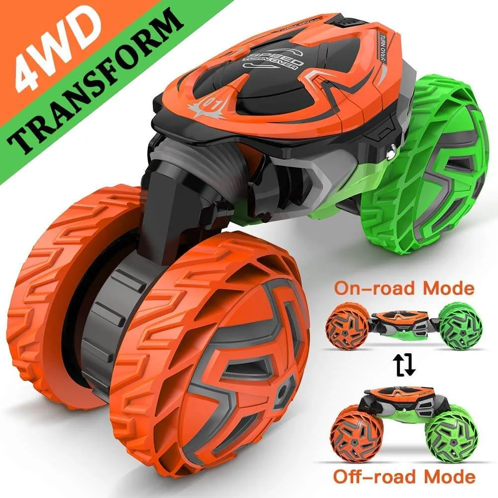 RC Cars For Kids - 1:12 Rugged Remote Control Car 2.4Ghz Off-Road dual motors Rock Crawler Transform All Terrains