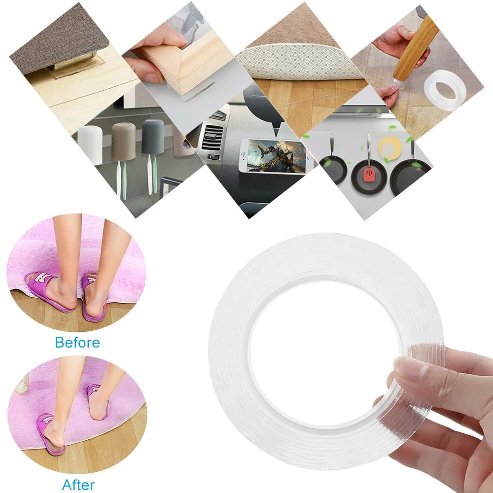 Removable & Reusable Double-Sided Nano Magic Tape