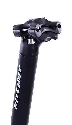 RITCHEY LIGHTWEIGHT ALLOY TWO PIECE SEAT POST 27.2mm x 350mm SEAT PIN MATT BLACK