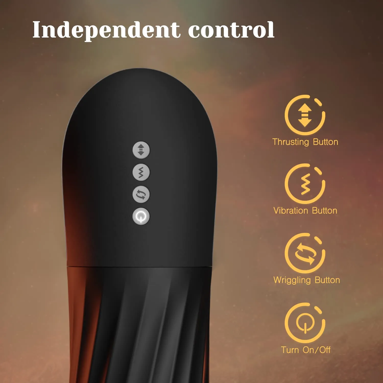 Rocket 3d Realistic Textured Electric Stroker With 5 Thrusting Rotating Modes