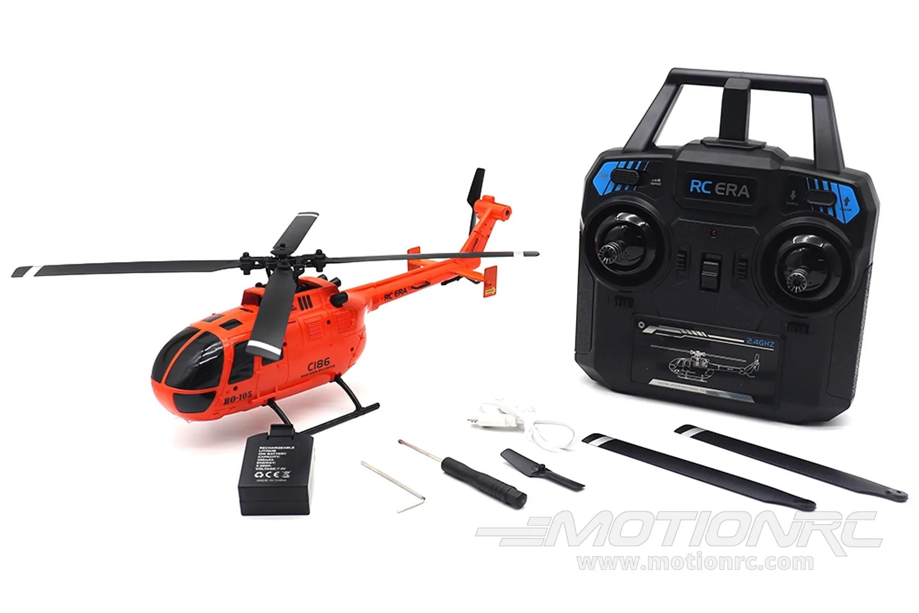 RotorScale BO-105 100 Size Gyro Stabilized Helicopter - RTF - (OPEN BOX)