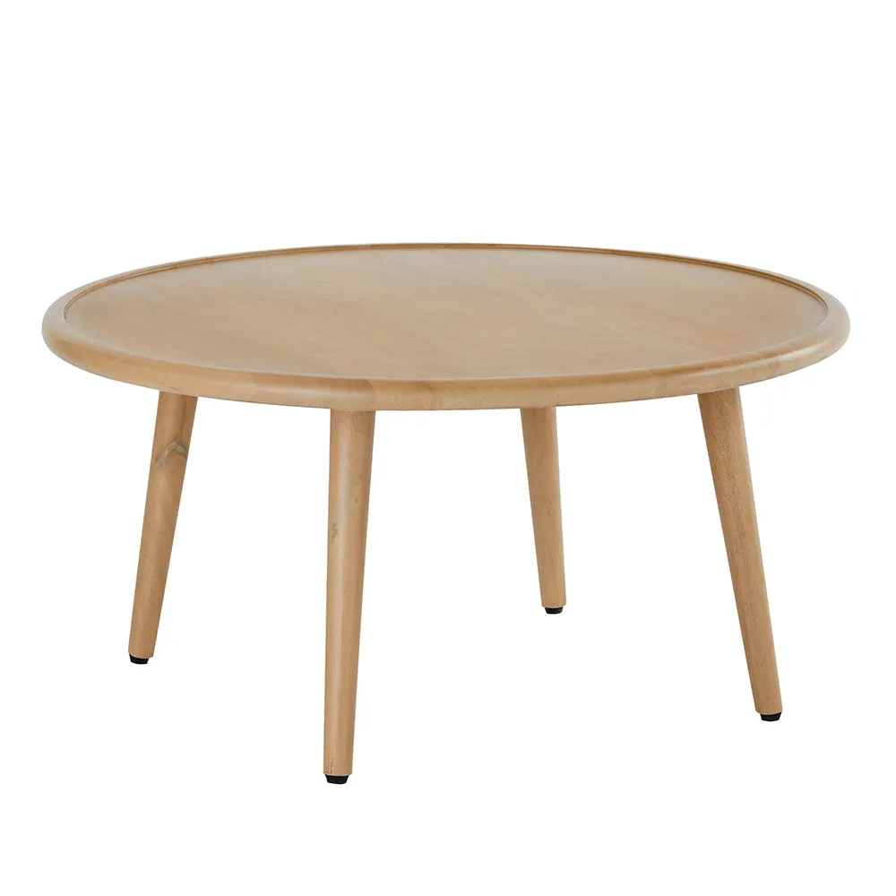 Scandinavian Oak Round Coffee Table