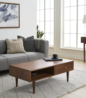 Scandinavian Walnut Oslo Storage Coffee Table