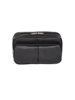 Scully Leather Soft Plonge Travel Kit Black